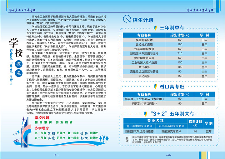 湖南工业贸易学校招生简章