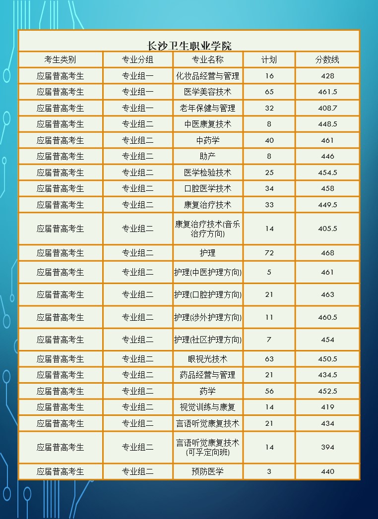 2024年湖南省高职院校单招录取分数线汇总表