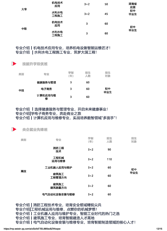 公办中职湖南工程技师学院（湖南省水利水电建设工程学校）2025年招生简章